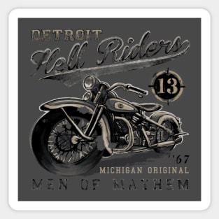 detroit hell riders Sticker
